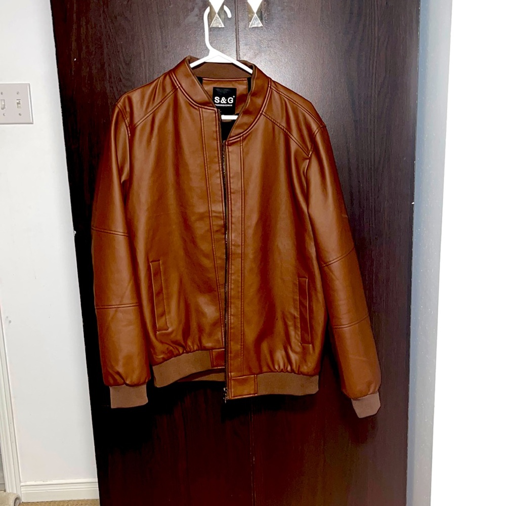 Mens fashion leather jacket